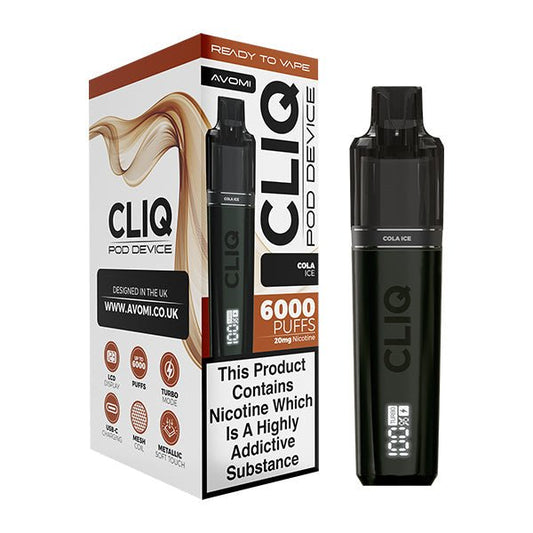 Avomi Cliq Kits - Cola Ice - PJW Vapes | UK Leading Vape Wholesaler