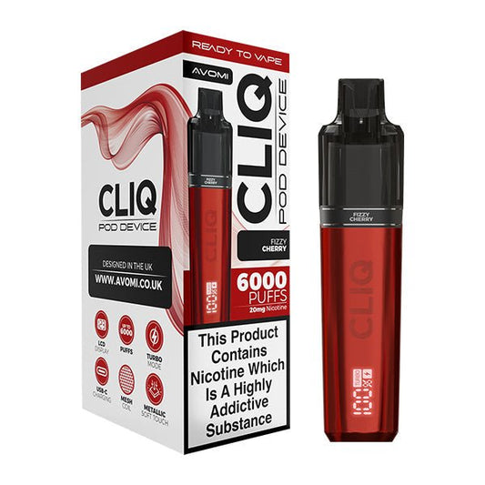 Avomi Cliq Kits - Fizzy Cherry - PJW Vapes | UK Leading Vape Wholesaler