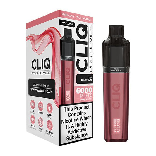 Avomi Cliq Kits - Pink Lemonade - PJW Vapes | UK Leading Vape Wholesaler