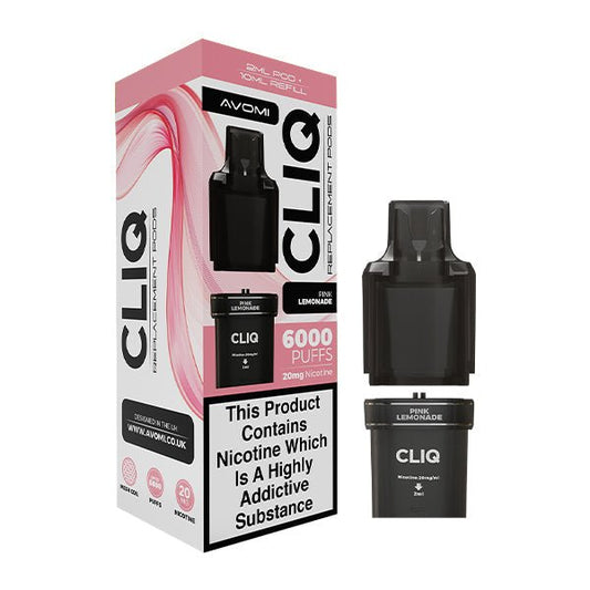 Avomi Cliq Pods - Pink Lemonade - PJW Vapes | UK Leading Vape Wholesaler