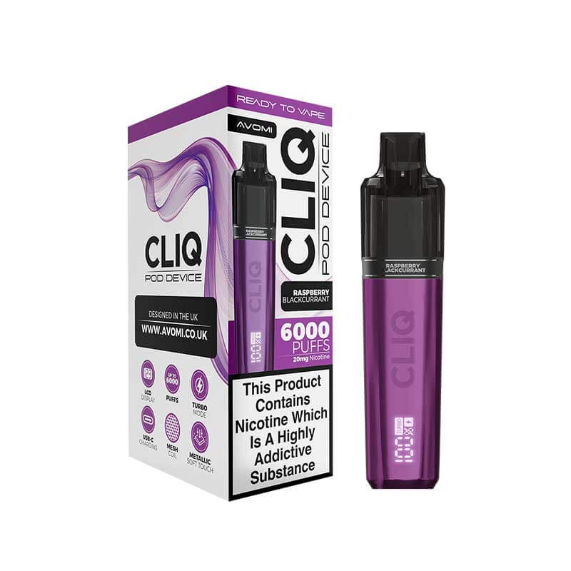 Avomi CLIQ Prefilled Pod Vape Kit - PJW Vapes | UK Leading Vape Wholesaler