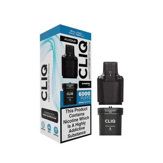 Avomi CLIQ Prefilled Vape Pod + Refill - PJW Vapes | UK Leading Vape Wholesaler