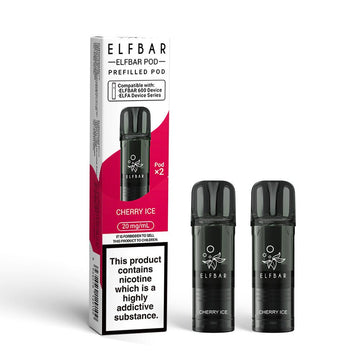 Elfbar 600 - 2025 - 2 Pack Pods - Cherry Ice - PJW Vapes | UK Leading Vape Wholesaler