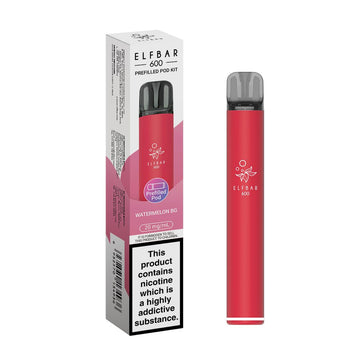 Elfbar 600 2025 Kit - Watermelon Bubblegum - PJW Vapes | UK Leading Vape Wholesaler