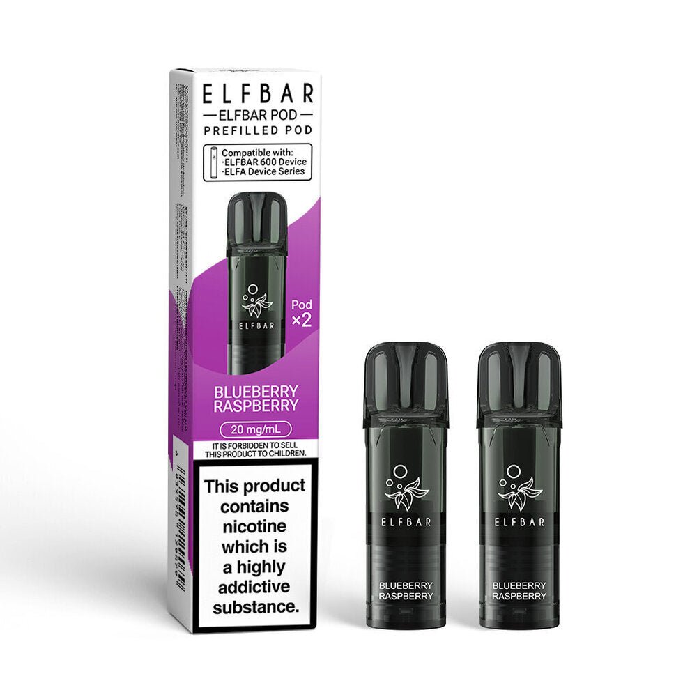 Elfbar 600 2025 Pods - Blueberry Raspberry - PJW Vapes | UK Leading Vape Wholesaler