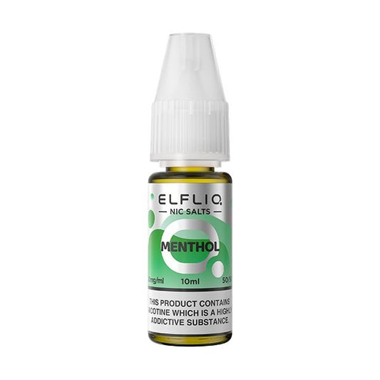 Elfliq Nic Salt - Menthol - PJW Vapes | UK Leading Vape Wholesaler