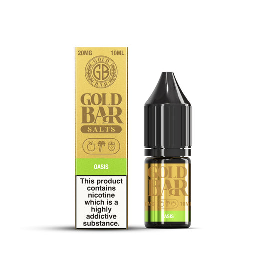 Gold Bar Nic Salt - 10ml - Oasis - PJW Vapes | UK Leading Vape Wholesaler