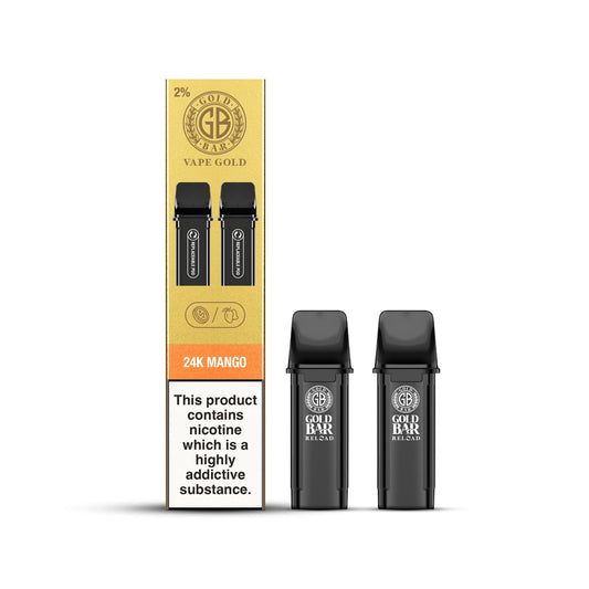 Gold Bar Reload Pod - 24K Mango - PJW Vapes | Glasgow Vape Wholesaler