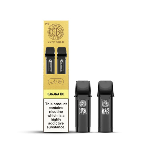 Gold Bar Reload Pod - Banana Ice - PJW Vapes | Glasgow Vape Wholesaler