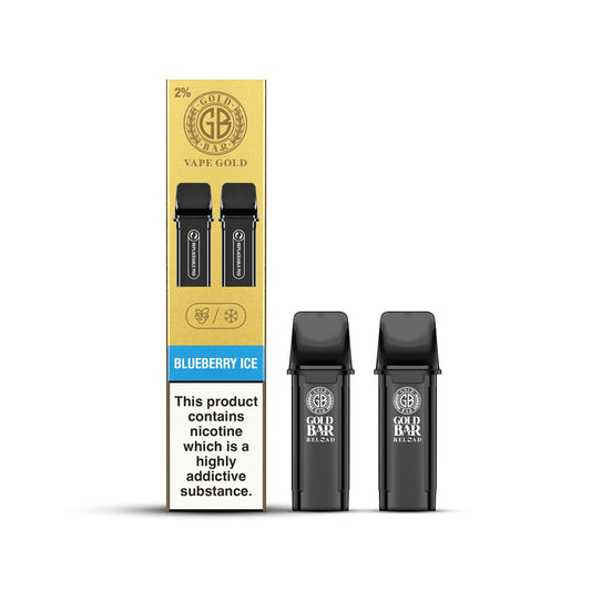 Gold Bar Reload Pod - Blueberry Ice - PJW Vapes | Glasgow Vape Wholesaler