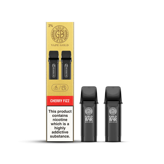 Gold Bar Reload Pod - Cherry Fizz - PJW Vapes | Glasgow Vape Wholesaler