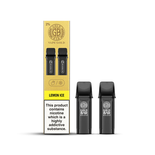 Gold Bar Reload Pod - Lemon Ice - PJW Vapes | Glasgow Vape Wholesaler