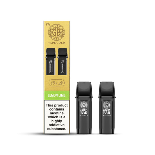 Gold Bar Reload Pod - Lemon Lime - PJW Vapes | Glasgow Vape Wholesaler