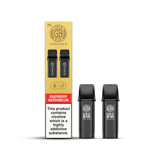Gold Bar Reload Pod - Raspberry Watermelon - PJW Vapes | Glasgow Vape Wholesaler