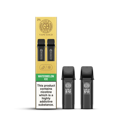 Gold Bar Reload Pod - Watermelon Ice - PJW Vapes | Glasgow Vape Wholesaler