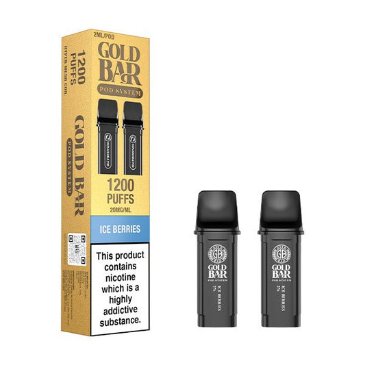 Gold Bar Reload Pods - Ice Berries - PJW Vapes | UK Leading Vape Wholesaler