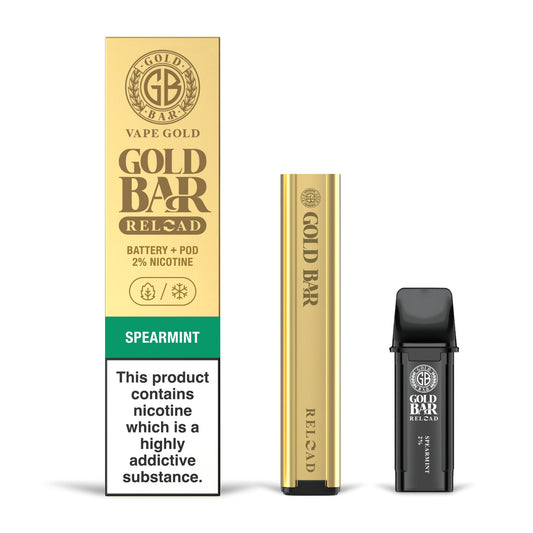 Gold Bar Reload - Spearmint - PJW Vapes | Glasgow Vape Wholesaler