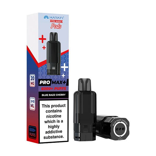 Hayati Pro Max+ Pods - Blue Razz Cherry - PJW Vapes | UK Leading Vape Wholesaler