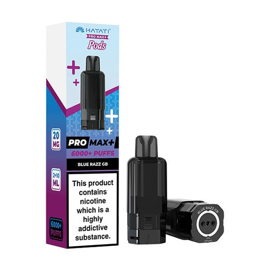 Hayati Pro Max+ Pods - Blue Razz GB - PJW Vapes | UK Leading Vape Wholesaler