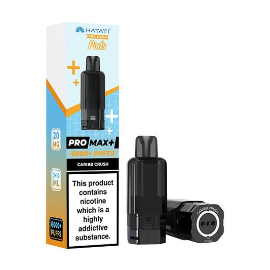 Hayati Pro Max+ Pods - Caribb Crush - PJW Vapes | UK Leading Vape Wholesaler