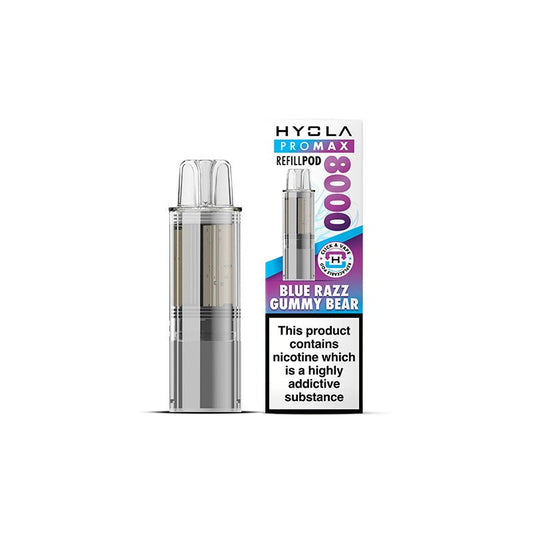 Hyola Pro Max 8000 - Refill - Blue Razz Gummy Bear - PJW Vapes | UK Leading Vape Wholesaler