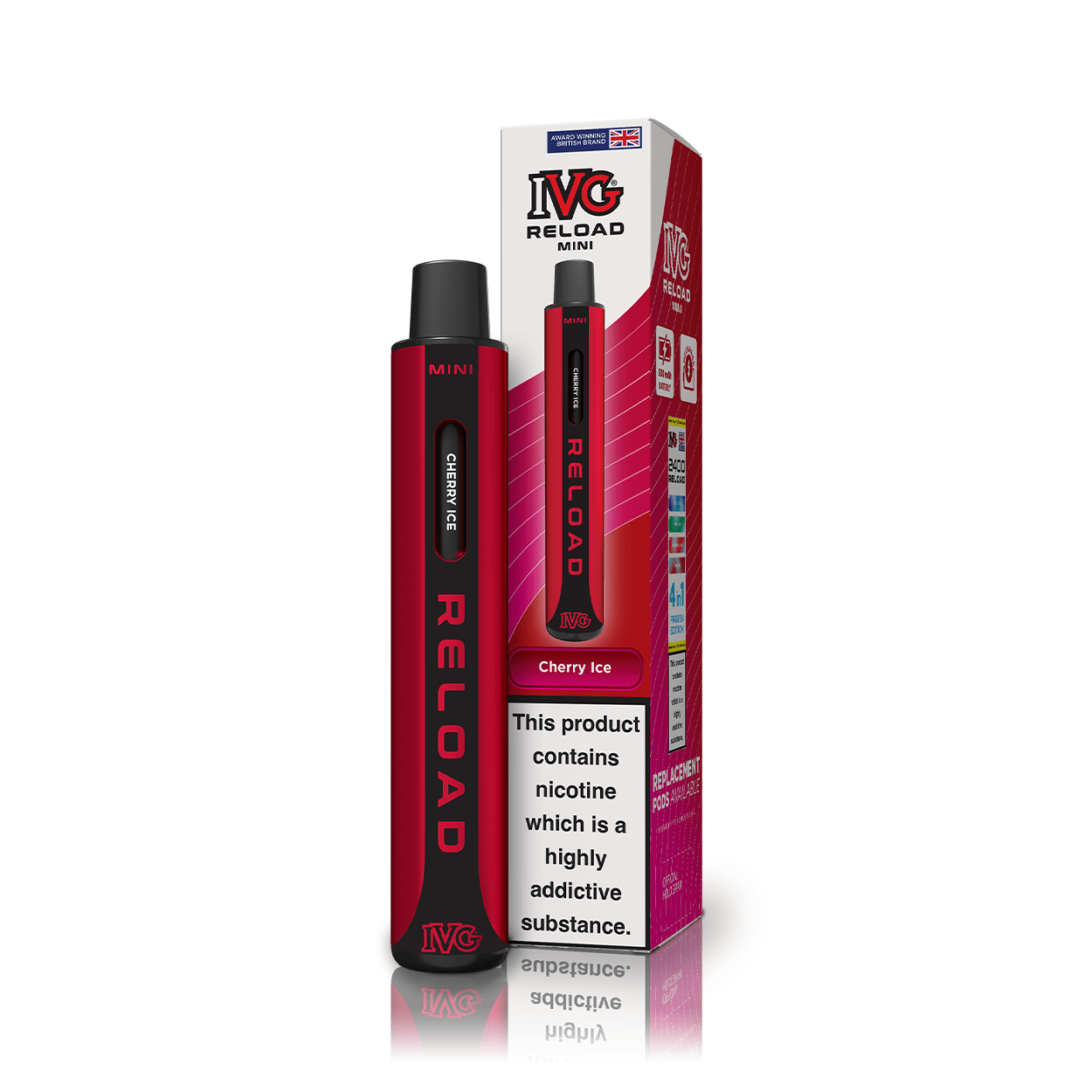IVG Reload Mini Kit - Cherry Ice - PJW Vapes | UK Leading Vape Wholesaler