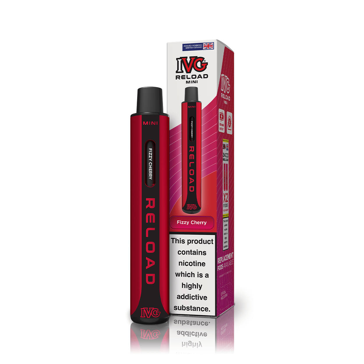 IVG Reload Mini Kit - Fizzy Cherry - PJW Vapes | UK Leading Vape Wholesaler