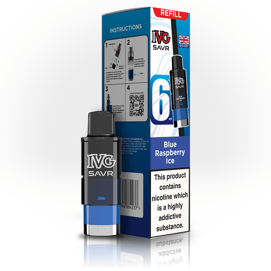 IVG Savr 3K - Refill - Blue Raspberry Ice - PJW Vapes | UK Leading Vape Wholesaler