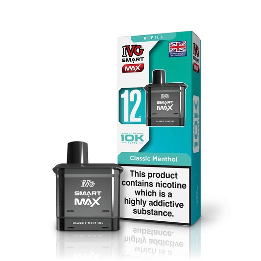 IVG Smart Max - Refill - Classic Menthol - PJW Vapes | UK Leading Vape Wholesaler