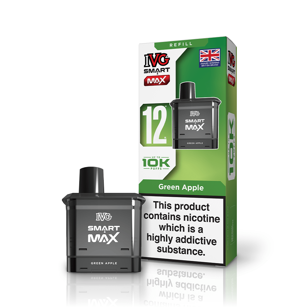 IVG Smart Max - Refill - Green Apple - PJW Vapes | UK Leading Vape Wholesaler