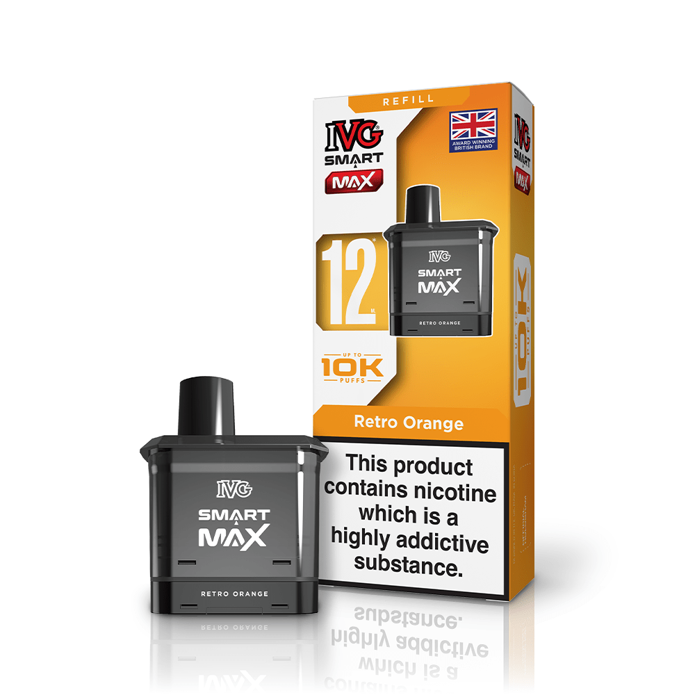 IVG Smart Max - Refill - Retro Orange - PJW Vapes | UK Leading Vape Wholesaler