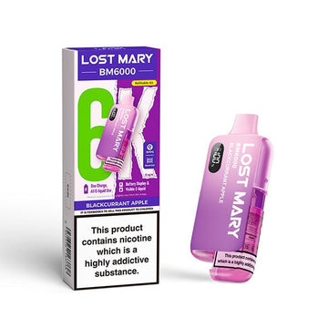 Lost Mary BM6000 Kits - Blackcurrant Apple - PJW Vapes | UK Leading Vape Wholesaler