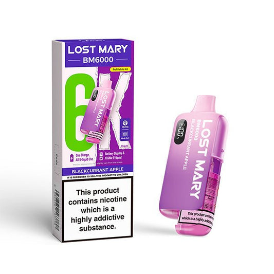 Lost Mary BM6000 Kits - Blackcurrant Apple - PJW Vapes | UK Leading Vape Wholesaler