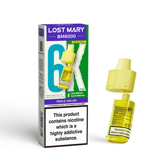 Lost Mary BM6000 Pods - Triple Melon - PJW Vapes | UK Leading Vape Wholesaler