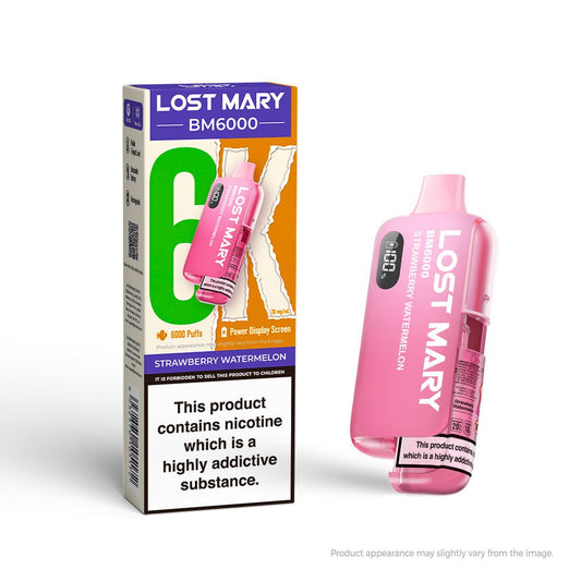 Lost Mary BM6000 - Strawberry Watermelon - PJW Vapes | UK Leading Vape Wholesaler