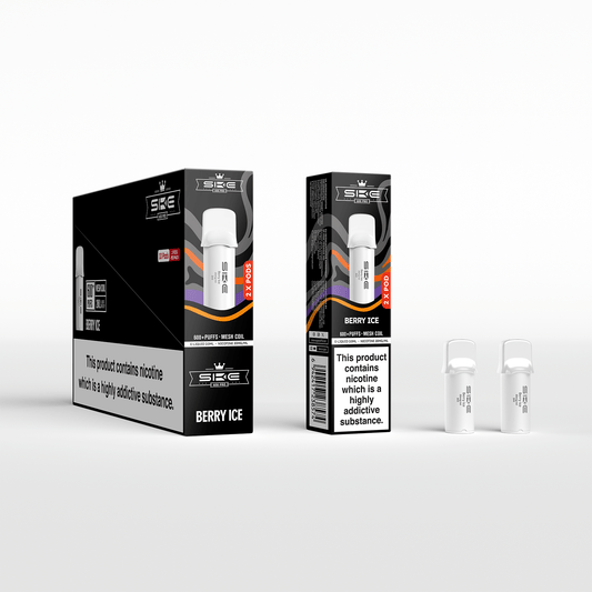 SKE 600 Refill Pod 2 Pack - Berry Ice - PJW Vapes | UK Leading Vape Wholesaler