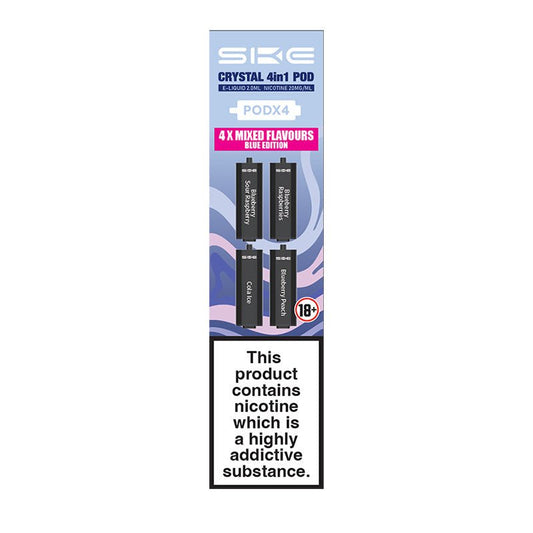 SKE Crystal 4in1 Pod - Blue Edition - PJW Vapes | Glasgow Vape Wholesaler