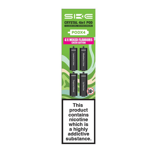 SKE Crystal 4in1 Pod - Green Edition - PJW Vapes | Glasgow Vape Wholesaler