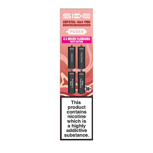 SKE Crystal 4in1 Pod - Rose Edition - PJW Vapes | Glasgow Vape Wholesaler