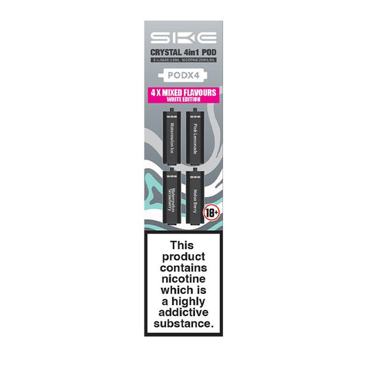 SKE Crystal 4in1 Pod - White Edition - PJW Vapes | Glasgow Vape Wholesaler
