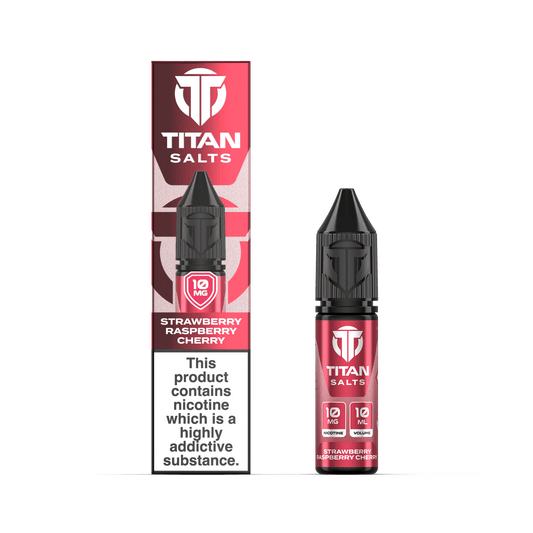 Titan Salts - 10ML - Strawberry Raspberry Cherry - PJW Vapes | UK Leading Vape Wholesaler