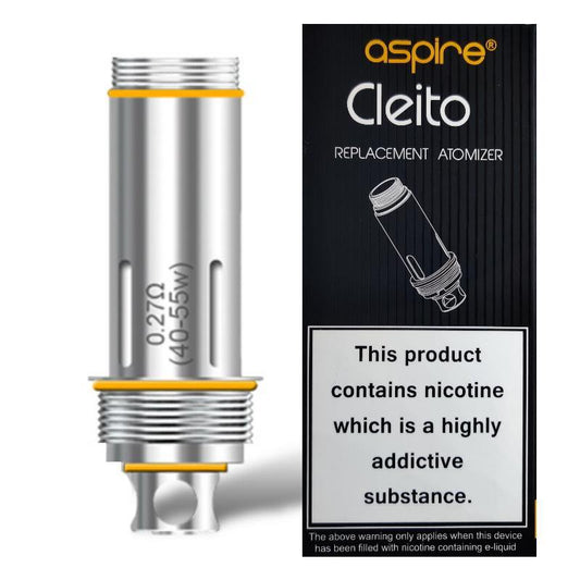 Aspire - Cleito Coils - 0.27 ohm - PJW Vapes | Glasgow Vape Wholesaler
