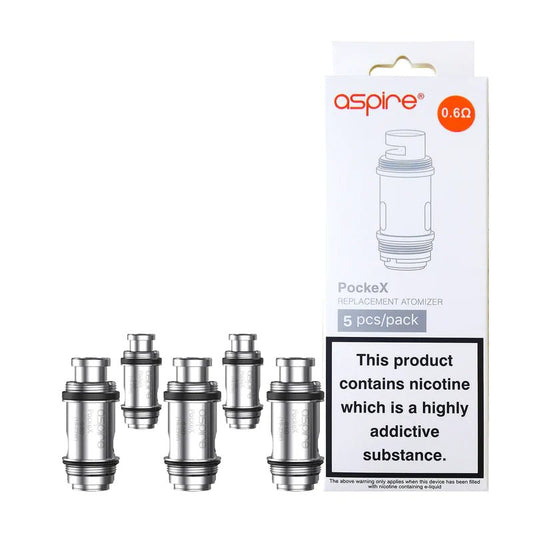 Aspire - PockeX Coil - 0.6 Ohm - PJW Vapes | Glasgow Vape Wholesaler