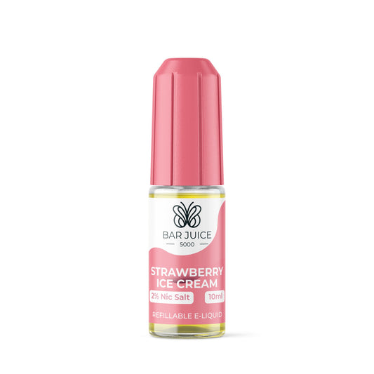 Bar Juice 5000 - 10ml - Strawberry Ice Cream - PJW Vapes | Glasgow Vape Wholesaler