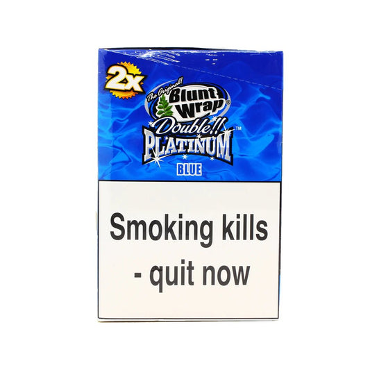 Blunt Wrap - Blue - Double Platinum - PJW Vapes | Glasgow Vape Wholesaler