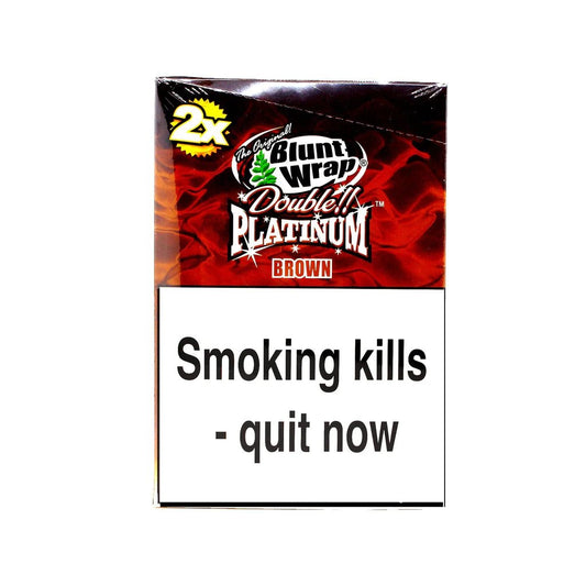 Blunt Wrap - Brown - Double Platinum - PJW Vapes | Glasgow Vape Wholesaler