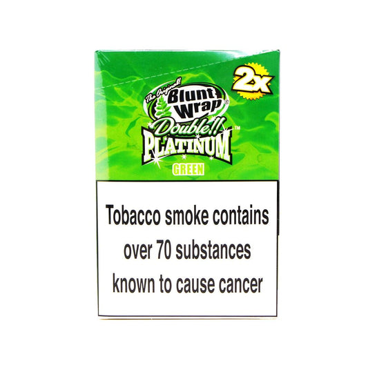 Blunt Wrap - Green - Double Platinum - PJW Vapes | Glasgow Vape Wholesaler