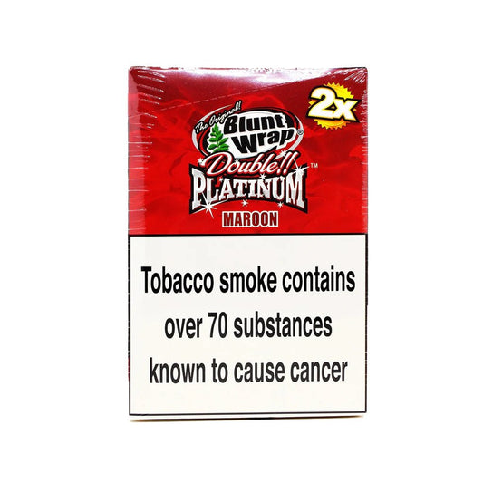 Blunt Wrap - Maroon - Double Platinum - PJW Vapes | Glasgow Vape Wholesaler