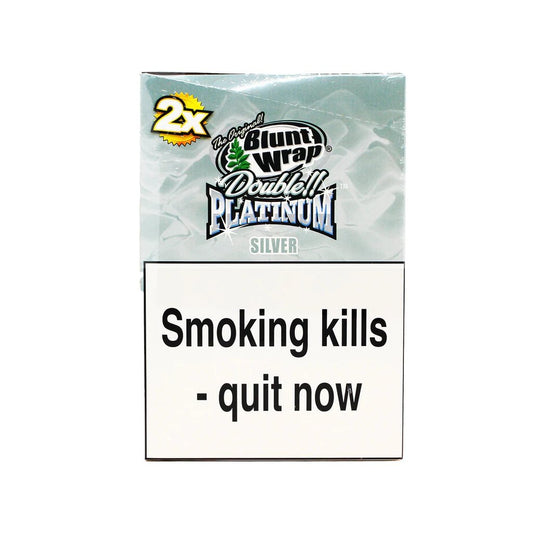 Blunt Wrap - Silver - Double Platinum - PJW Vapes | Glasgow Vape Wholesaler