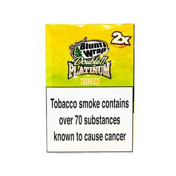 Blunt Wrap - Yellow - Double Platinum - PJW Vapes | Glasgow Vape Wholesaler